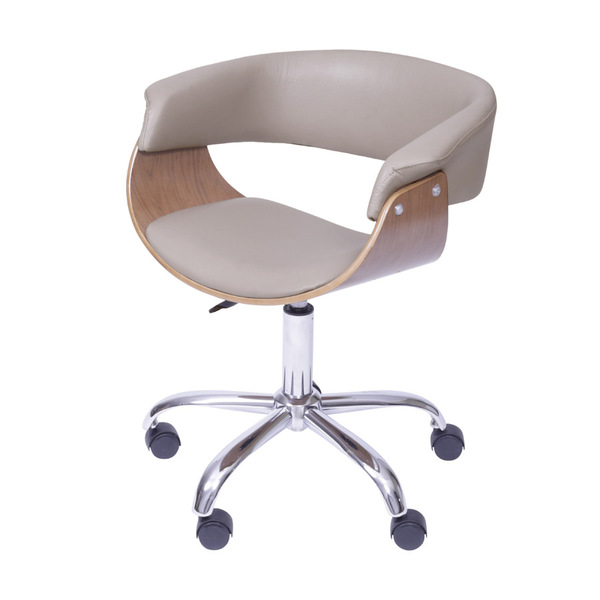 Cadeira Boxbit Elba Rodízio Estrutura Madeira Acolchada Reves