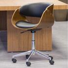 Cadeira Boxbit Elba Rodízio Estrutura Madeira Acolchada Reves