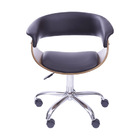 Cadeira Boxbit Elba Rodízio Estrutura Madeira Acolchada Reves