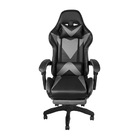 Cadeira Boxbit Gamer Hawker Cinza Revestida Em Pu Base E Roda