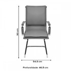 Cadeira Boxbit Soft Baixa Preta Em Pu Base Fixa