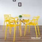 Cadeira Boxbit Solna Polipropileno Azul Petróleo