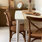 Cadeira Boxbit Zimba Em Madeira Escura Assento E Encosto Em R