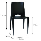 Cadeira Boxbit Zoe Polipropileno Preta