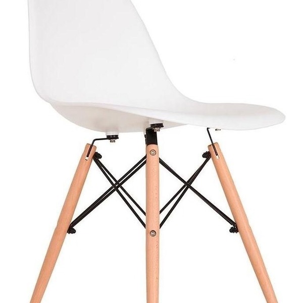 Cadeira Branca Charles Eames Eiffel Para Quarto Cor Lamina Do