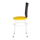 Cadeira Branca Para Cozinha Hawai Café  Amarelo