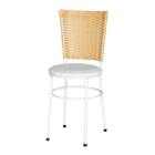 Cadeira Branca Para Cozinha Hawai Palha  Branco