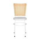 Cadeira Branca Para Cozinha Hawai Palha  Branco