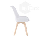 Cadeira Branca Saarinen Design + Carrinho Auxiliar Porta Esma