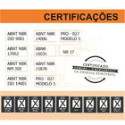 Cadeira Brizza Diretor Grafite Tela Branca Assento Vinil Marr