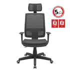 Cadeira Brizza Presidente Com Apoio De Cabeça, Assento Em Cou