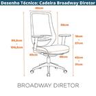 Cadeira Broadway Presidente - Preta