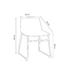 Cadeira Bruna Design Industrial Caramelo - Rivatti