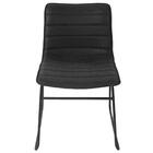 Cadeira Budd Assento Courino Preto Com Base Aco Preto - 51637