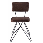 Cadeira Butterfly Retrô Aço Preto - Marrom