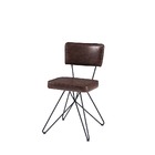 Cadeira Butterfly Retrô Aço Preto - Marrom