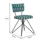 Cadeira Butterfly Retro Preto E Cinza