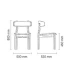 Cadeira Çairé Ritmo Em Madeira Tauari Com Estofado Preto Tram