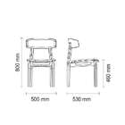 Cadeira Çairé Ritmo Em Madeira Tauari Com Estofado Preto Tram