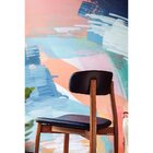 Cadeira Çairé Ritmo Em Madeira Tauari Com Estofado Preto Tram