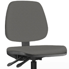 Cadeira Caixa Alta Giratória Job L02 Couro Sintético Cinza -