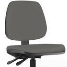 Cadeira Caixa Alta Giratória Job L02 Crepe Cinza - Lyam Decor