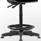 Cadeira Caixa Alta Giratória Job L02 Crepe Preto - Lyam Decor