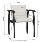 Cadeira Cancun Estrutura Madeira Maciça Encosto E Assento Ana