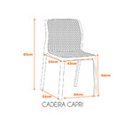 Cadeira Capri - Preto