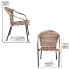 Cadeira Capuccino Para Area Edicula Jardim Biquini Ferro E Fi