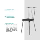 Cadeira Casual Em Aço 154 Carraro - Preto/cromado