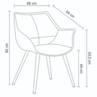 Cadeira Cecília Marrom Vintage Pés Palito D'rossi