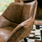 Cadeira Cecília Marrom Vintage Pés Palito D'rossi