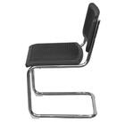 Cadeira Cesca Polipropileno Preto Simulando Palha Preto Base