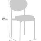 Cadeira Chair Veludo Preto Base Aço Preto - Ooca Móveis