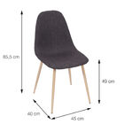 Cadeira Charla Marrom Com Base De Madeira - Or Design