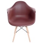 Cadeira Charles Eames Arm Base Madeira