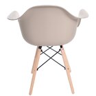 Cadeira Charles Eames Arm Base Madeira