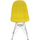 Cadeira Charles Eames Botonê Eiffel Base Metal Cromado - Amar