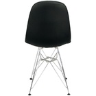 Cadeira Charles Eames Botonê Eiffel Base Metal Cromado - Preto