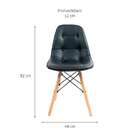 Cadeira Charles Eames Botonê Preta