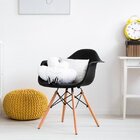 Cadeira Charles Eames Com Braço Preta