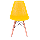 Cadeira Charles Eames Eifell Furadinha Amarelo