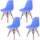 Cadeira Charles Eames Eifell Furadinha Azul