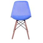 Cadeira Charles Eames Eifell Furadinha Azul