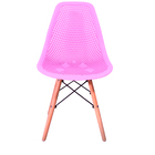 Cadeira Charles Eames Eifell Furadinha Rosa