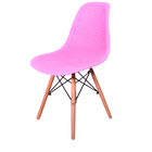 Cadeira Charles Eames Eifell Furadinha Rosa