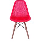 Cadeira Charles Eames Eifell Furadinha Vermelho