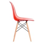 Cadeira Charles Eames Eiffel Acrílico Vermelho Transparente B