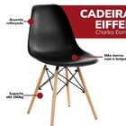 Cadeira Charles Eames Eiffel Base Madeira